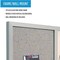 Mastervision Combination Board, Fabric/Magnetic/Dry-Erase, 24"x18", GY BVCMX04331608 - alternate 5